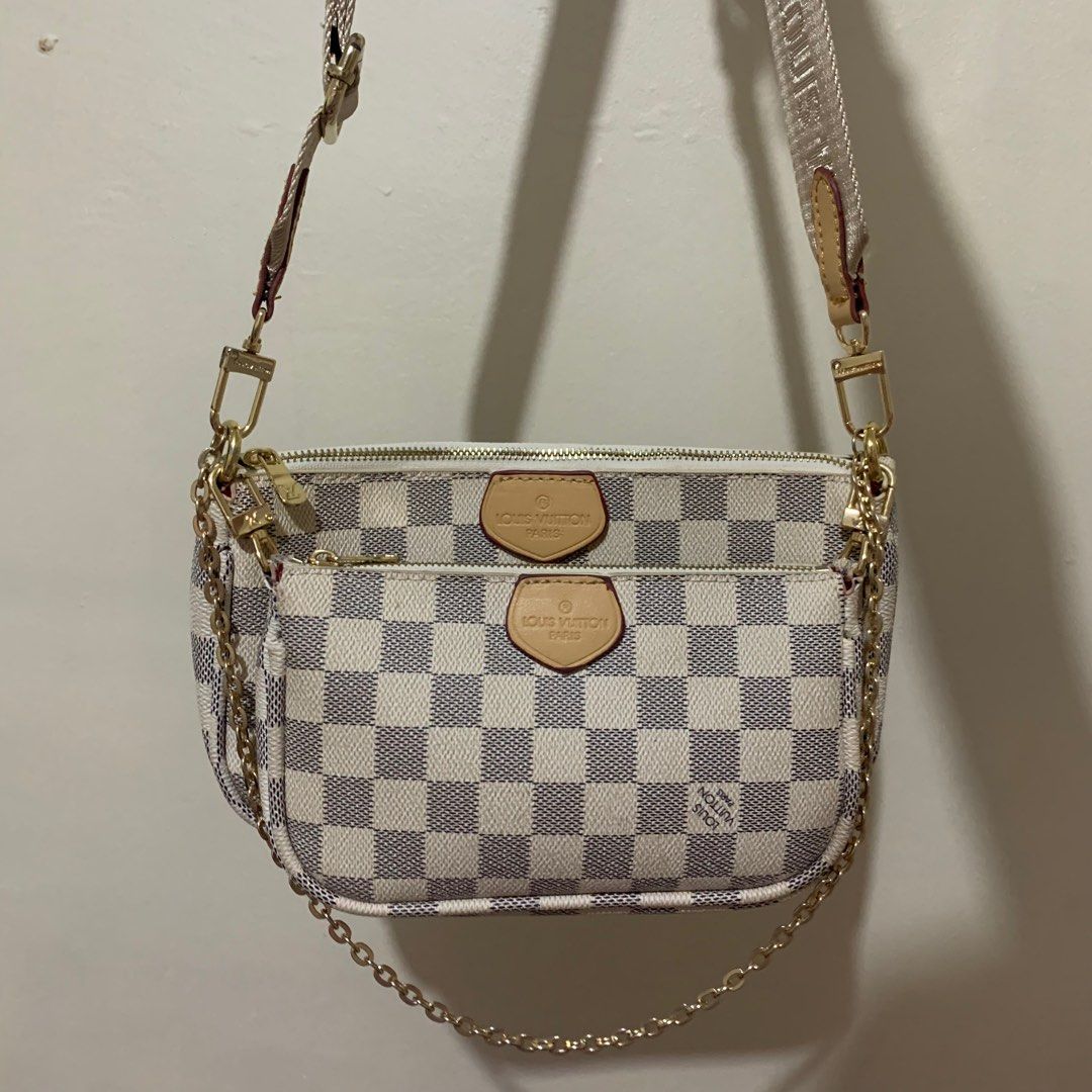 Louis Vuitton Multi Pochette Damier Azur Luxury Bags Wallets on Carousell