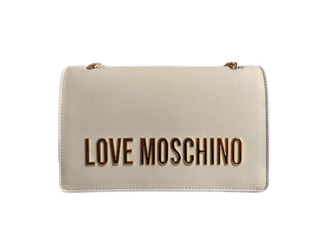 Love Moschino logo detailed love bold flap bag