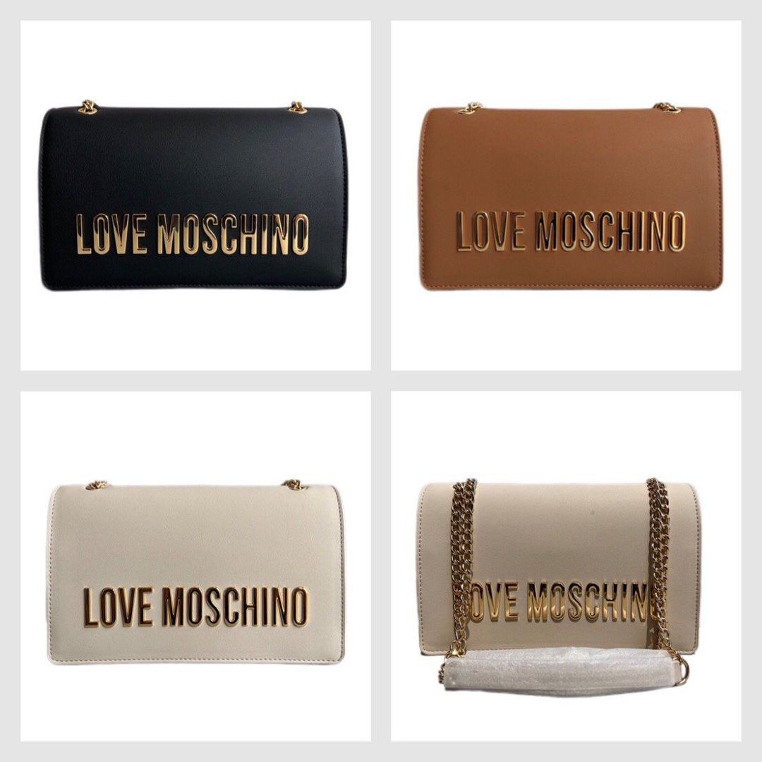 Love Moschino logo detailed love bold flap bag