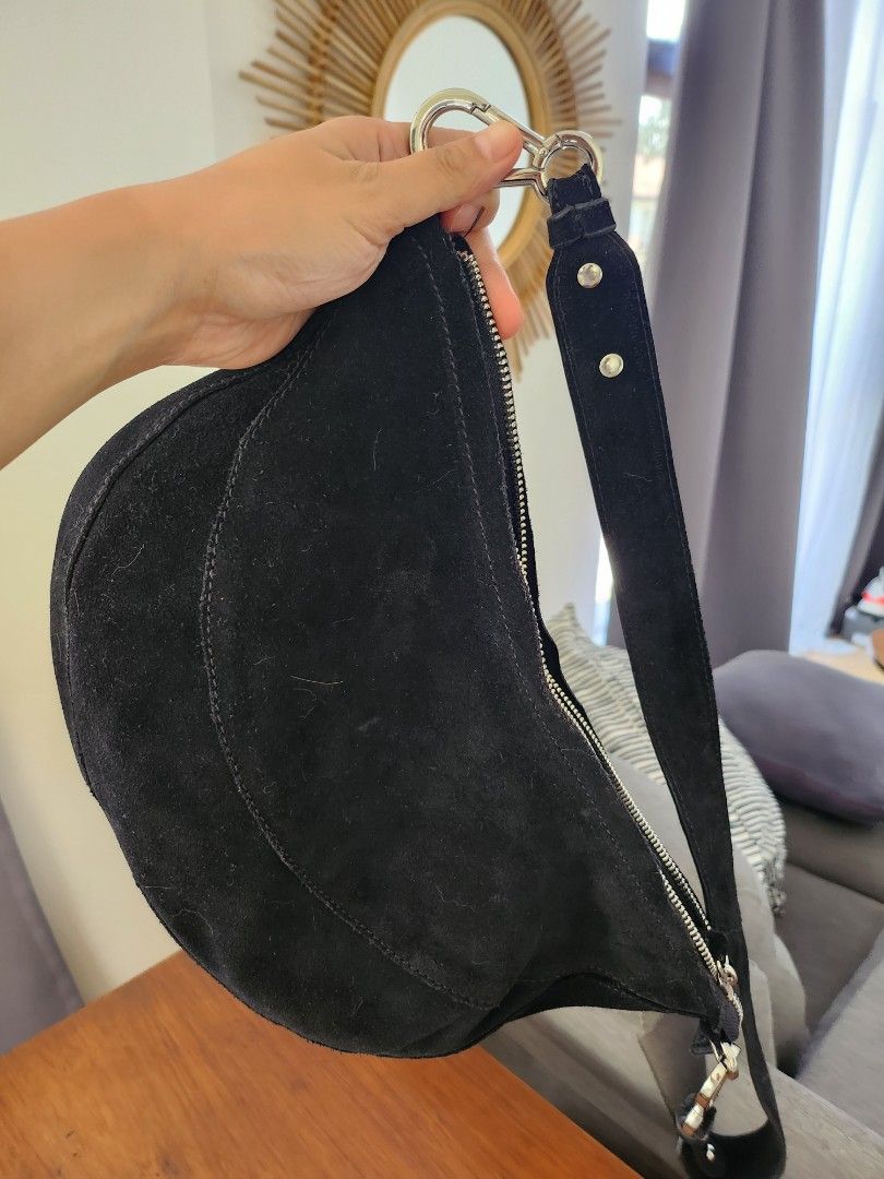 Mango Bum Bag Genuine Leather Women s Fashion Bags Wallets Cross body Bags on Carousell