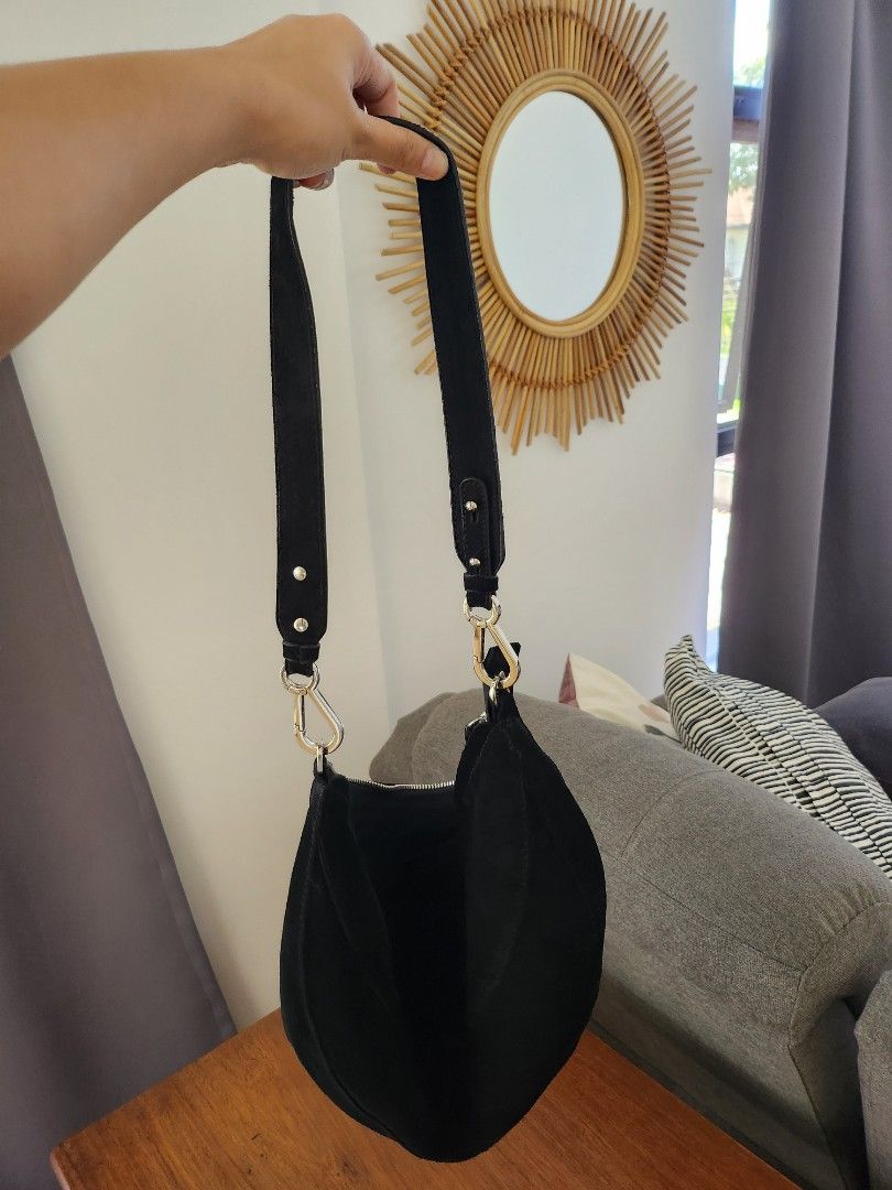 Mango Bum Bag Genuine Leather Women s Fashion Bags Wallets Cross body Bags on Carousell
