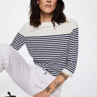 Mango Nautical Stripe Top