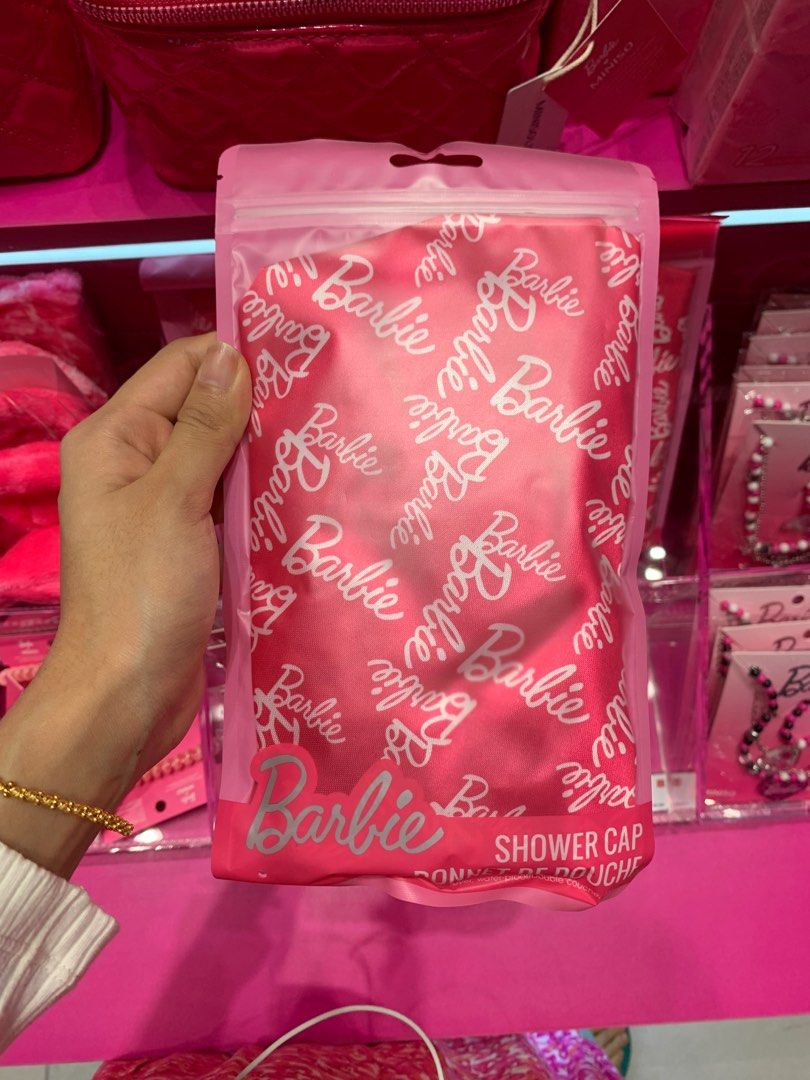 Miniso Barbie Pink Shower Cap, Women's Fashion, Watches & Accessories