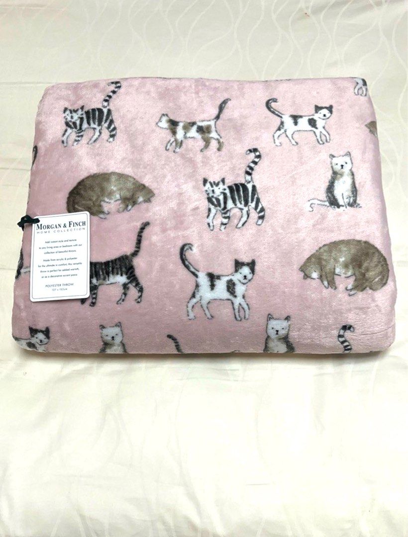 Morgan Finch Throw new Furniture Home Living Home Decor Cushions Throws on Carousell