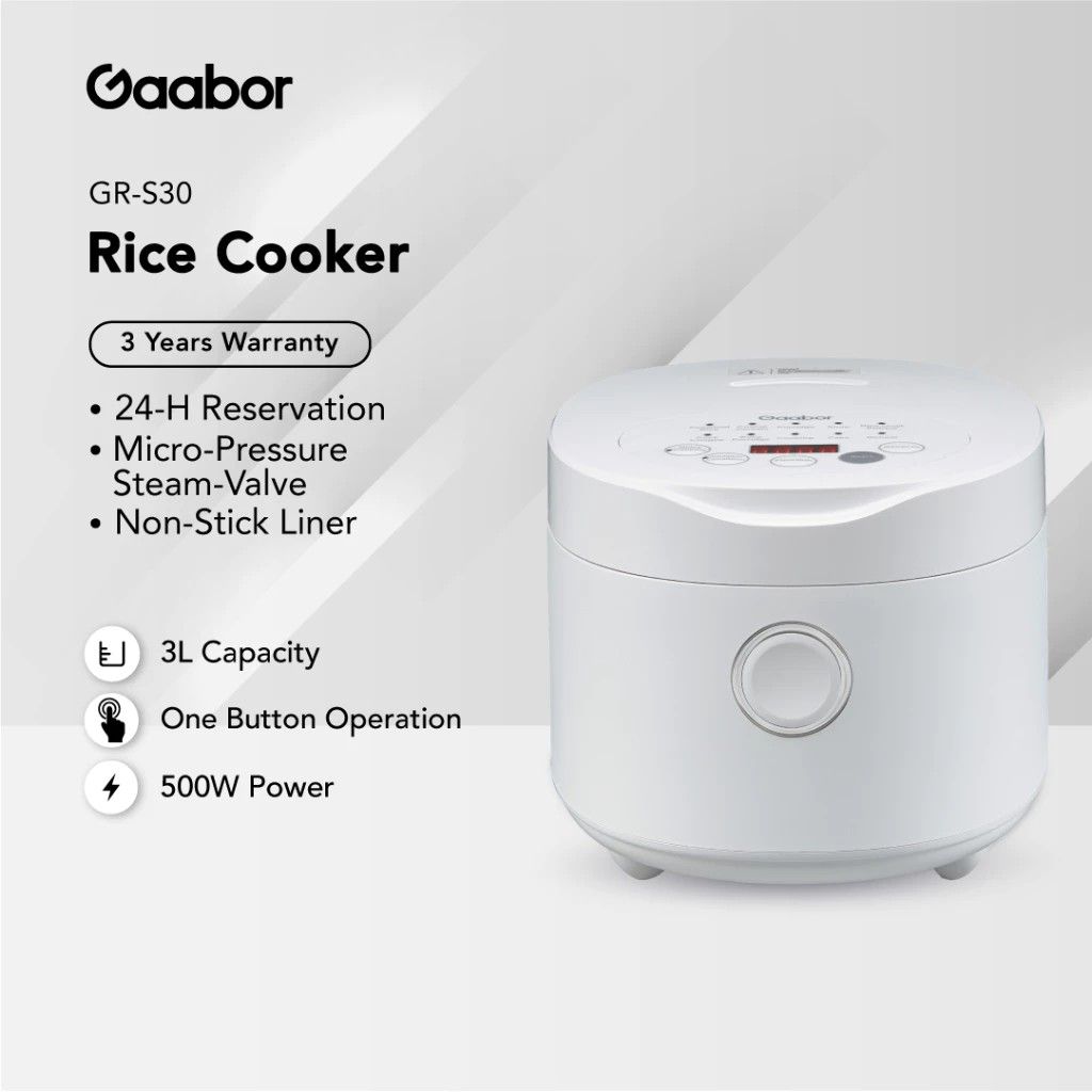 [NEW] Gaabor 3L Electronic Rice Cooker InnerPot, TV & Home Appliances ...