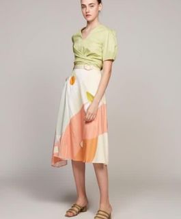 Our Second Nature printed midi skirt like zara and love bonito