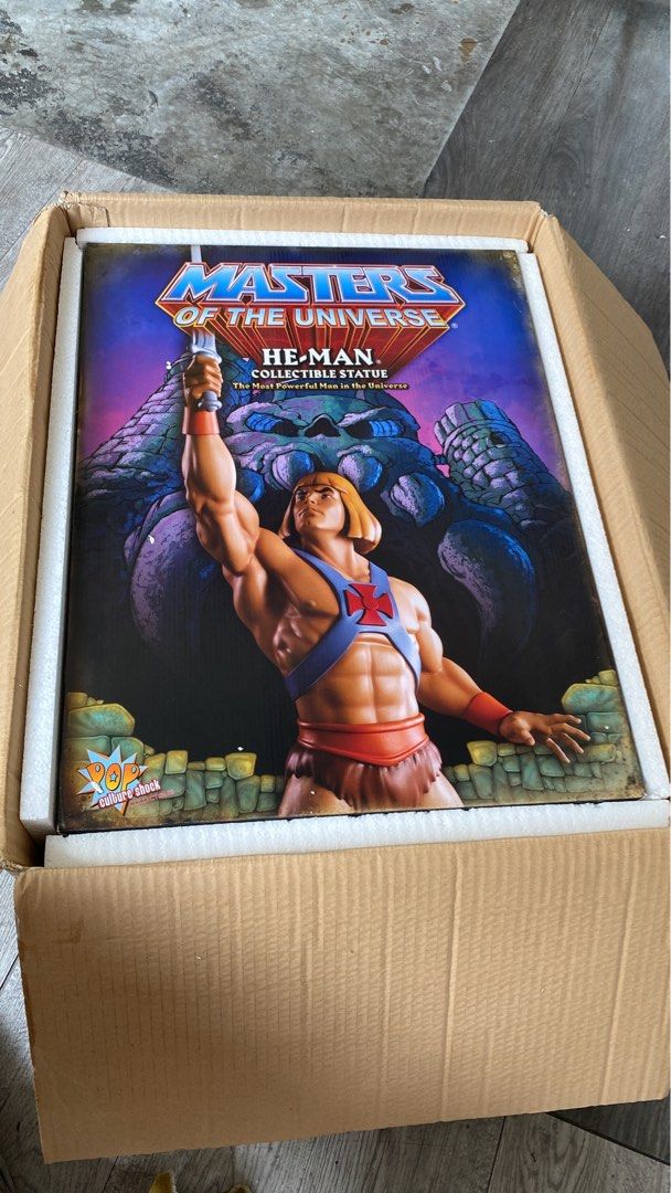 Pop Culture Shock HeMan 1/4 Scale Statue, Hobbies & Toys, Collectibles