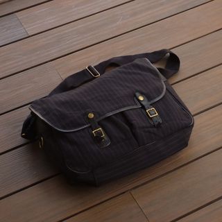Porter Pinstripe Messenger Bag
