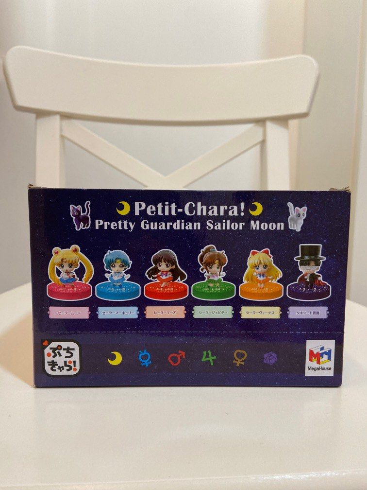 Pretty Guardian Sailor Moon Petit-Chara! Mini Figure By Megahouse (Category: Designer & Blind Box Toys) located in Singapore. Submitted by smoochiemochieee (Listing ID 1295952769, Image 2). Description: Pretty Guardian Sailor Moon Petit-Chara! Mini Figure By Megahouse Brand new Authentic Full set (Consist of 6 Mini Figures) Price is fixed .