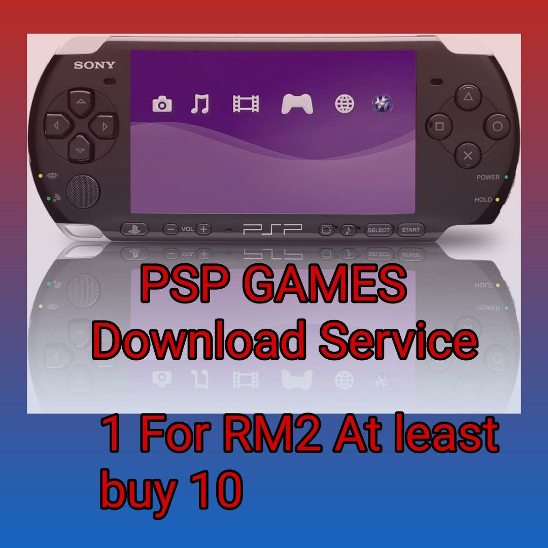 PSP GAME DOWNLOAD SERVICE, Video Gaming, Gaming Accessories, In-Game  Products on Carousell