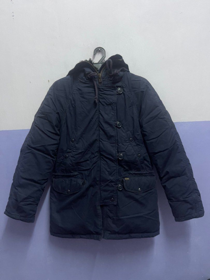 Ralph Lauren Denim and Supply Fur Hooded Puffer Jacket