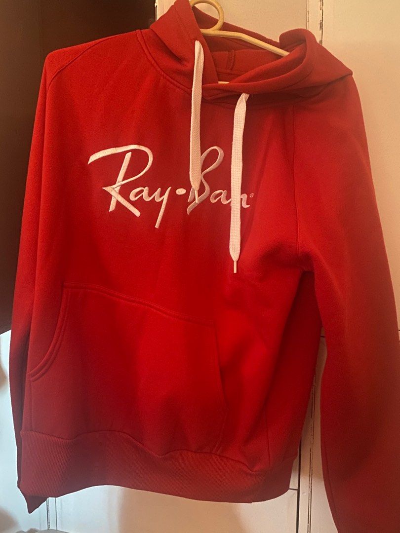 Ray Ban Hoodie Jacket in Red (Category: Coats, Jackets and Outerwear) located in Makati City. Submitted by atthemerrygoround (Listing ID 1295941026, Image 1). Description: .