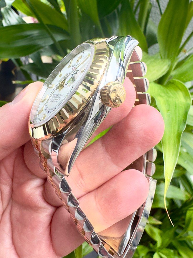Rolex Sky Dweller 336933 Half 18K Yellow Gold Luxury Watches on Carousell