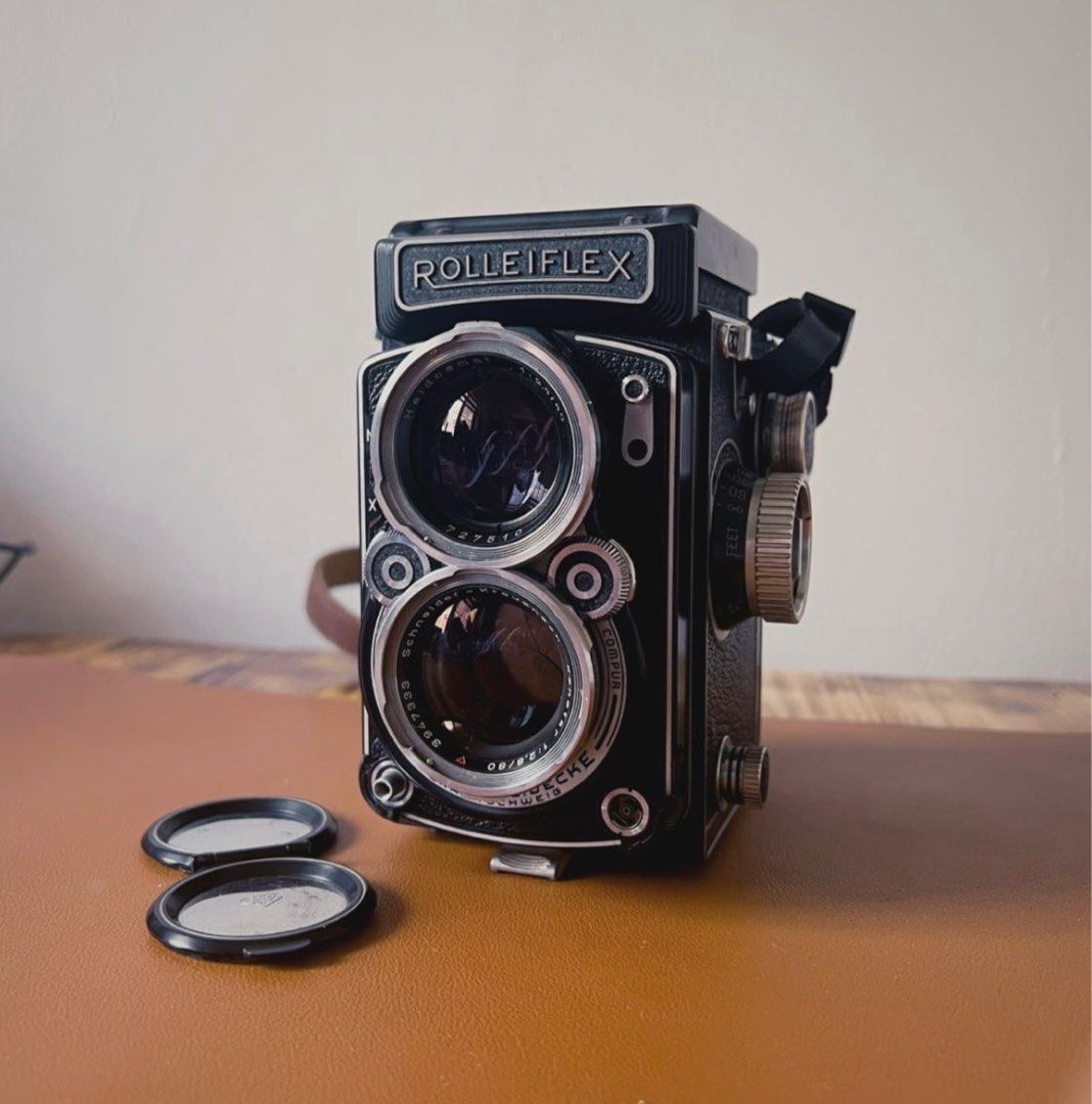 Rolleiflex 2.8C Xenotar TLR (Category: Cameras) located in Dasmarinas. Submitted by isabelleluis (Listing ID 1295994826, Image 1). Description: - 9/10 Condition - Intact leather - Minor fungus viewing lens - Taking lens minor fungus rear element no effect - Intact coating - Bright waistlevel - All speed accurate - With lens original lens cap.
