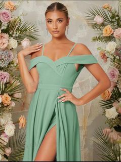Sage/Mint Green Bridesmaid Long Dress