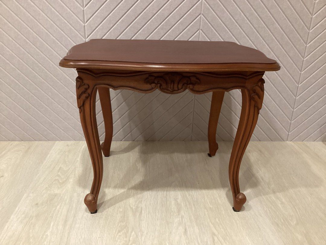 Solid Wooden Side Table (Category: Tables & Sets) located in Singapore. Submitted by silverwater.ff6408 (Listing ID 1296021839, Image 2). Description: Side table or coffee table Has a glass top if you need it. .