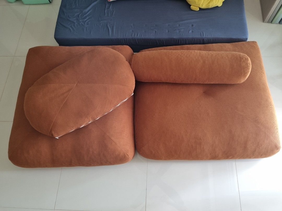 Stackable Sofa (Category: Sofas) located in Singapore. Submitted by zeasmao1 (Listing ID 1295944779, Image 1). Description: Bought it online but it was too big for the living room, hence kept it aside for someone who is interested. Measurements: 85cm x 85cm, 70cm x 60cm (small one) Self pick up..