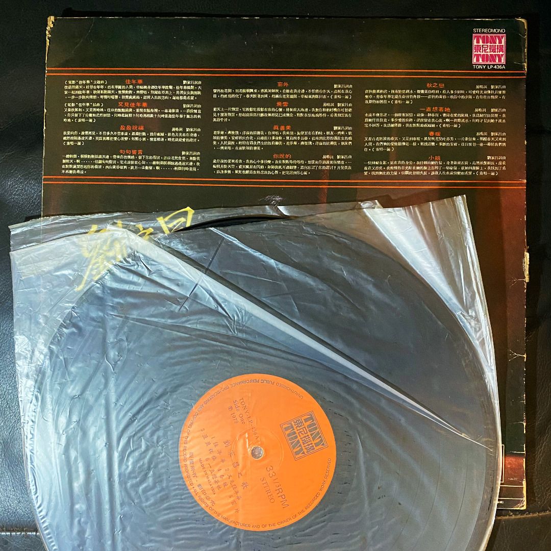 Steven Liu Chia-chang 劉家昌(刘家昌)作曲歌唱精華專集(TONY LP-436A