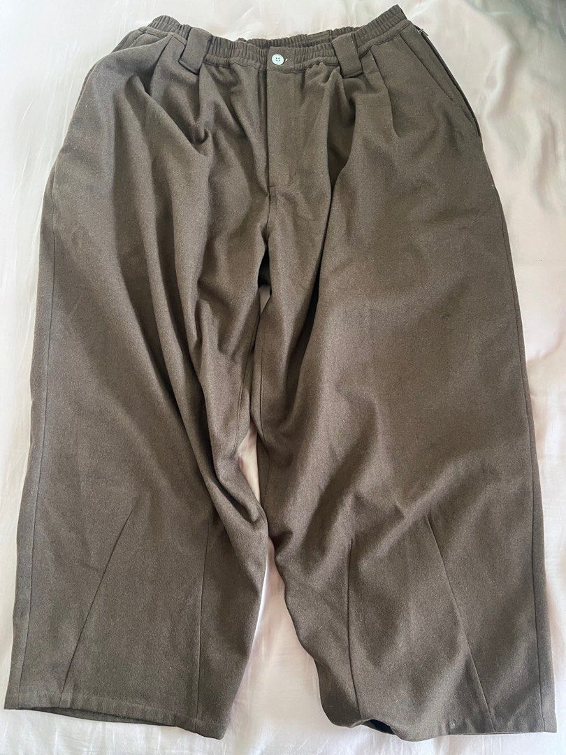 TIGHT BOOTH Wool Baggy Slacks (Black) 【公式通販】