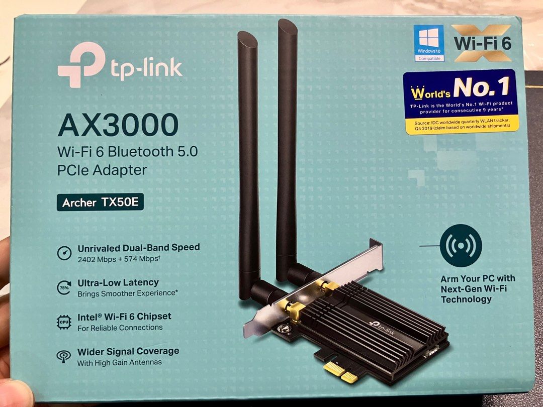 Scheda TP-Link Archer TX50E – WiFi 6 Bluetooth 5.2 AX3000 PCIe Con Dissipatore