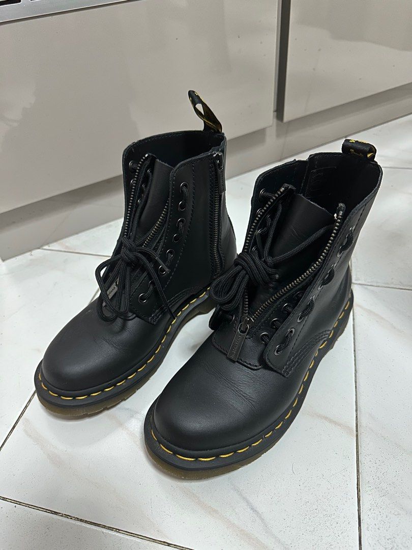 UK4 EUR37 Dr Martens Unisex 1460 Pascal Front Zip
