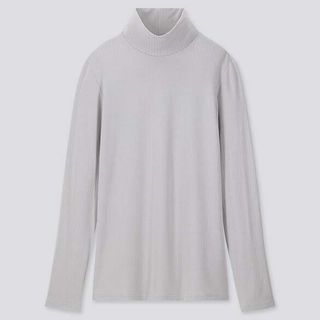 Uniqlo WOMEN HEATTECH EXTRA WARM RIBBED HIGH NECK THERMAL TOP 419680