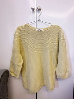 Uniqlo Yellow Knitted Sweater
