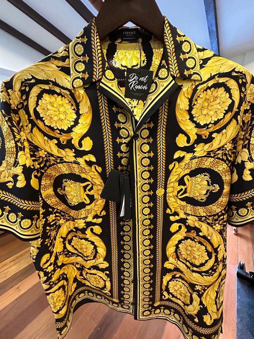 Versace short sleeve shirt best sale