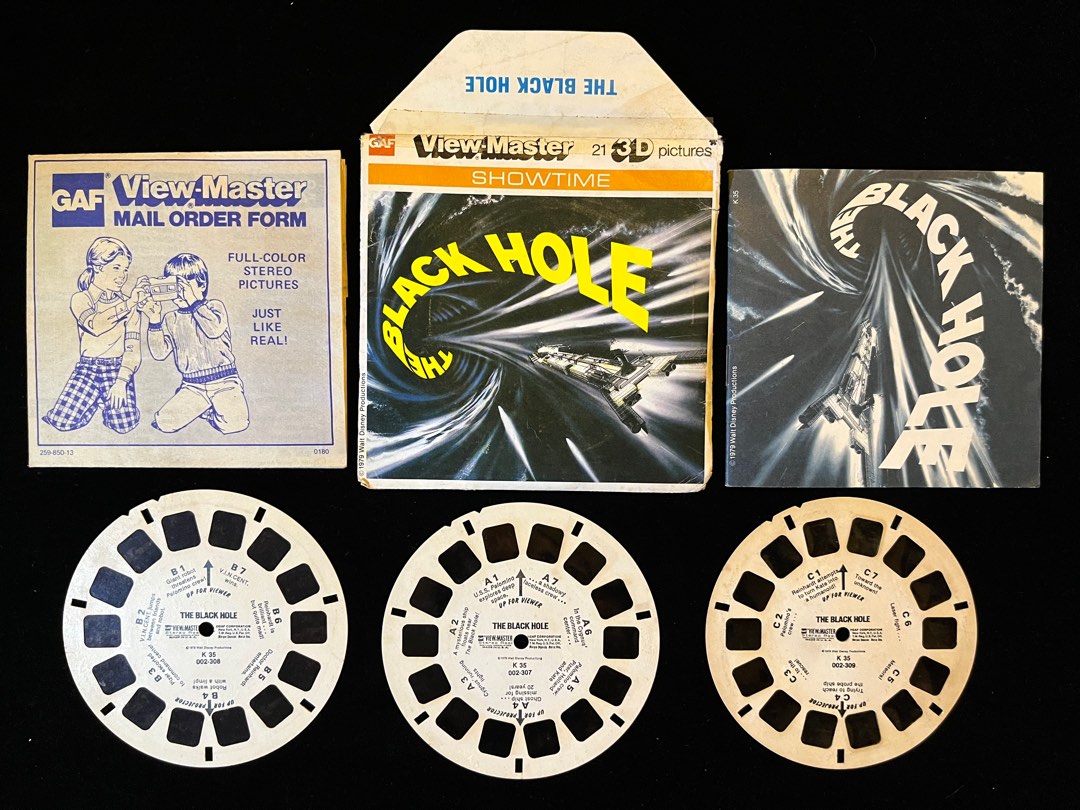 View Master Films Vintage 70s 1979 The Black Hole View-Master Reel Film Gaf Walt Disney ...