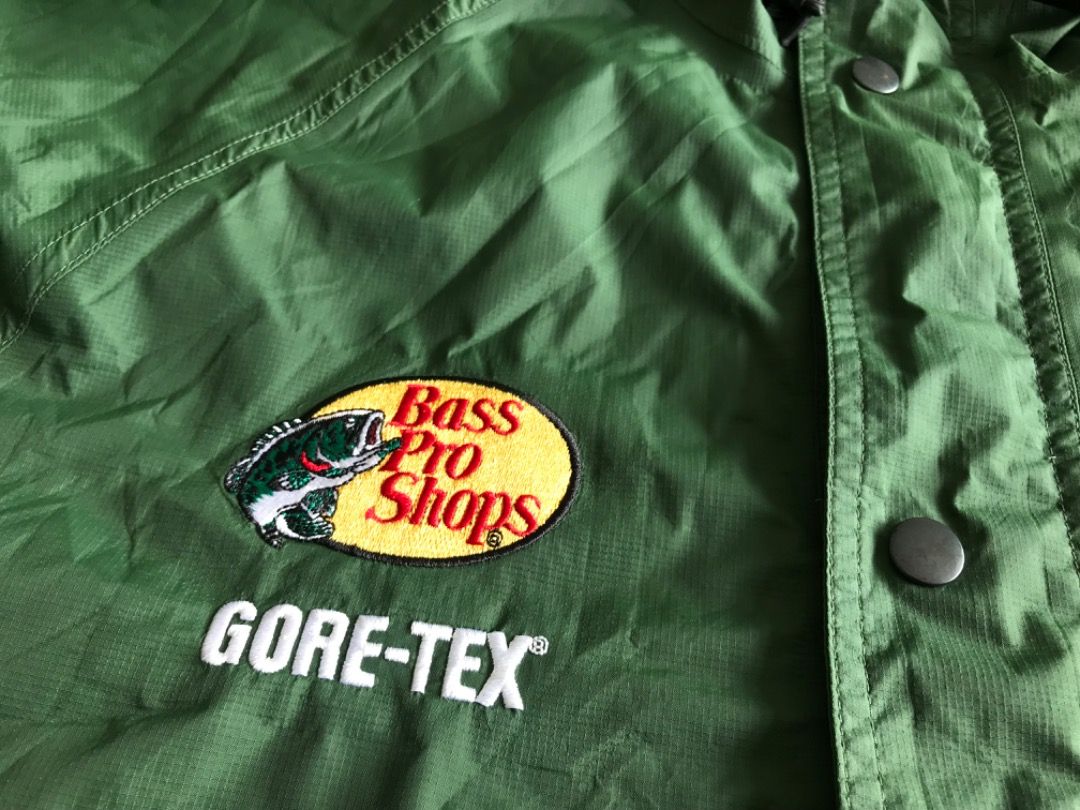 Vintage Bass Pro Shops Gore-tex Jacket Mens Tall Forest Green