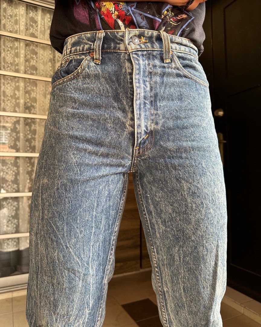 Vintage Levis Acid Wash 1987, Men's Fashion, Bottoms, Jeans on Carousell