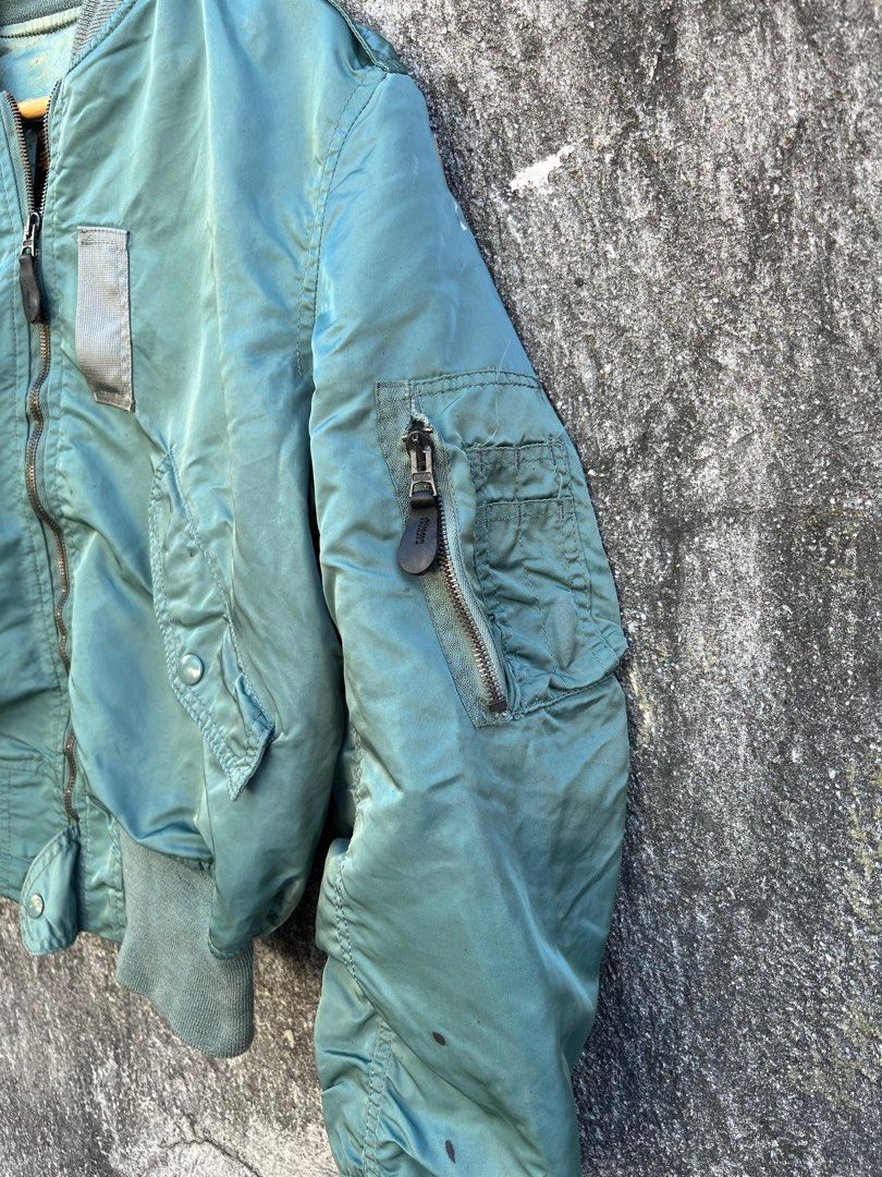 Vintage USAF Alpha Industries MA 1 Unlined Bomber Jacket Men s Fashion Coats Jackets and Outerwear on Carousell