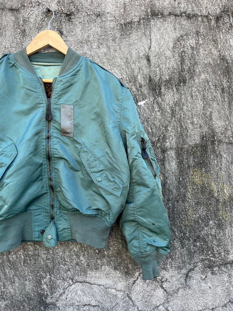 Vintage USAF Alpha Industries MA 1 Unlined Bomber Jacket Men s Fashion Coats Jackets and Outerwear on Carousell