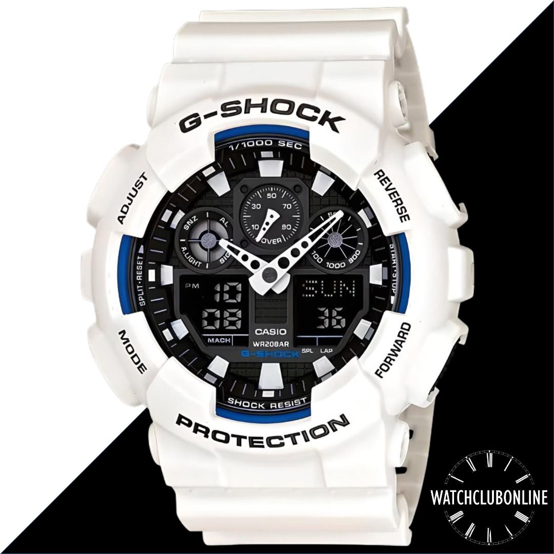 G shock ga100 white shop