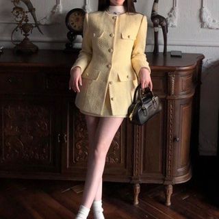 yellow coord for winter/spring