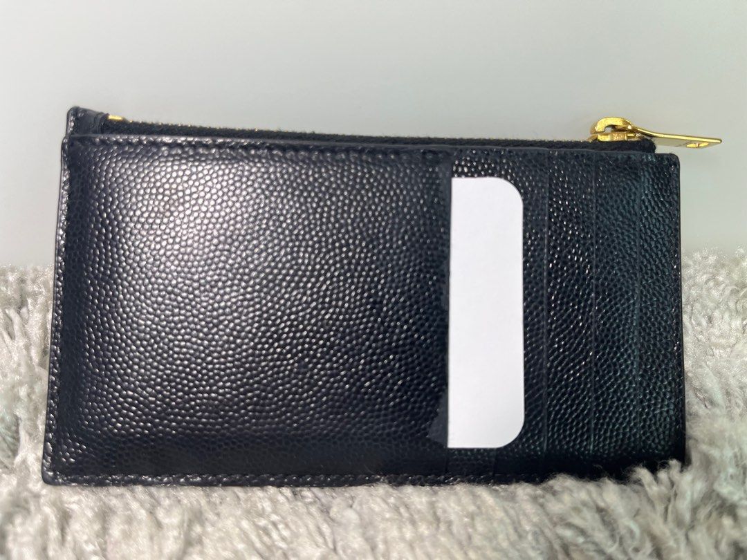 Card case in grain de poudre embossed leather shop