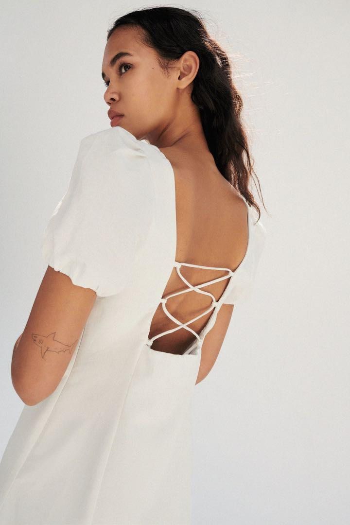 zara linen dress white cross back, Women's Fashion, Dresses & Sets, Dresses on Carousell zara linen dress white cross back, Women's Fashion, Dresses & Sets, Dresses on Carousell