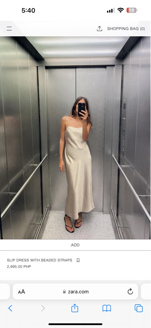 zara beaded slip dress Zara Slip Dress with beaded straps, Women's Fashion, Dresses & Sets, Dresses  on Carousell