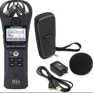 Zoom H1n Hand Recorder with accessories