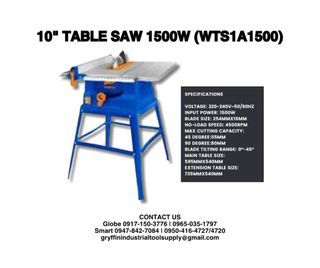 10" TABLE SAW 1500W
