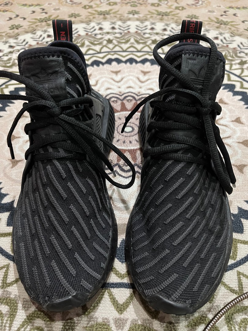 Adidas NMD XR1 PK Triple Black BA7214 Men s Fashion Footwear Sneakers on Carousell