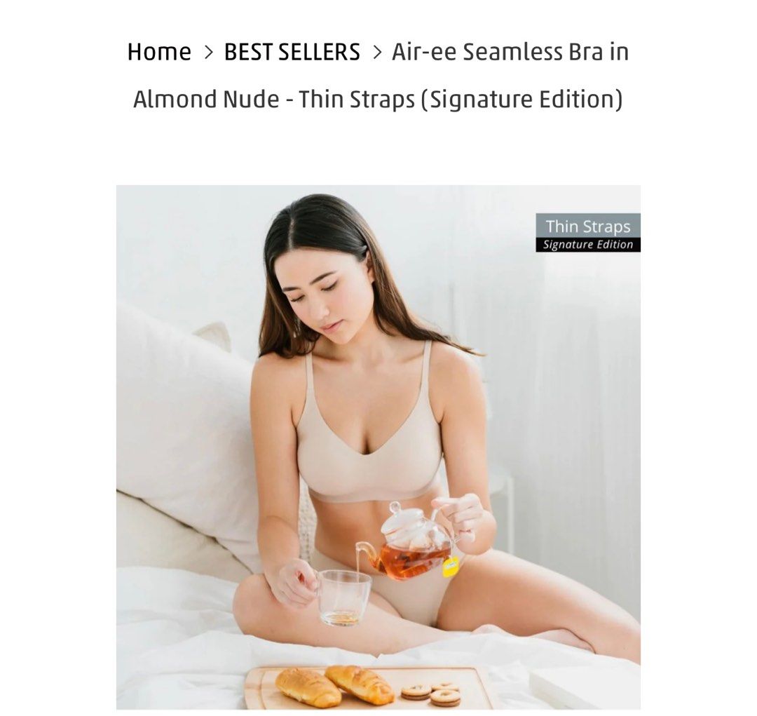 Air-ee Seamless Bra in Almond Nude - Thin Straps (Signature Edition)