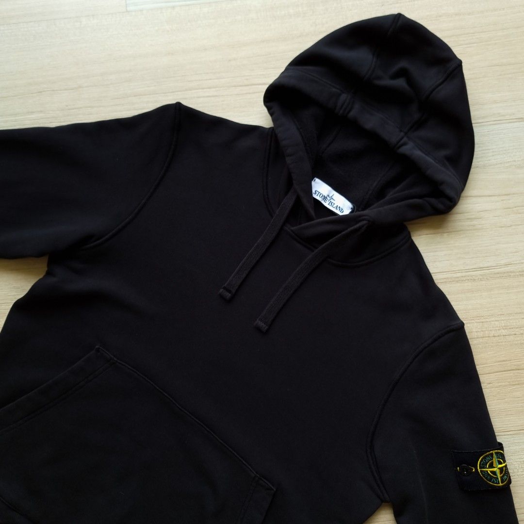 Stone island garment dyed popover hoody hotsell