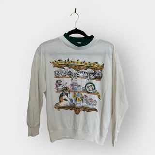 Basic Editions Vintage Grandma Cat Sweater