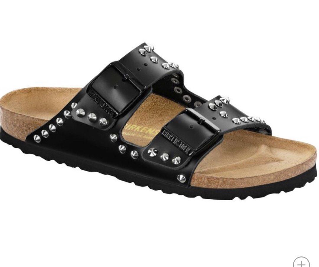 Birkenstock Limited Arizona Black Cone Rivet, Luxury, Sneakers