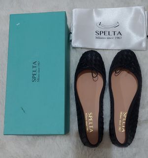 Spelta Italian Black Ballet Flats