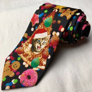 Black Christmas Novelty Necktie