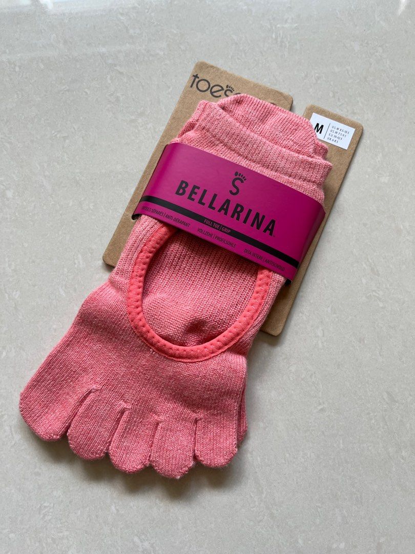 Toesox - anti-slip sock - Bellarina with toes - Melon