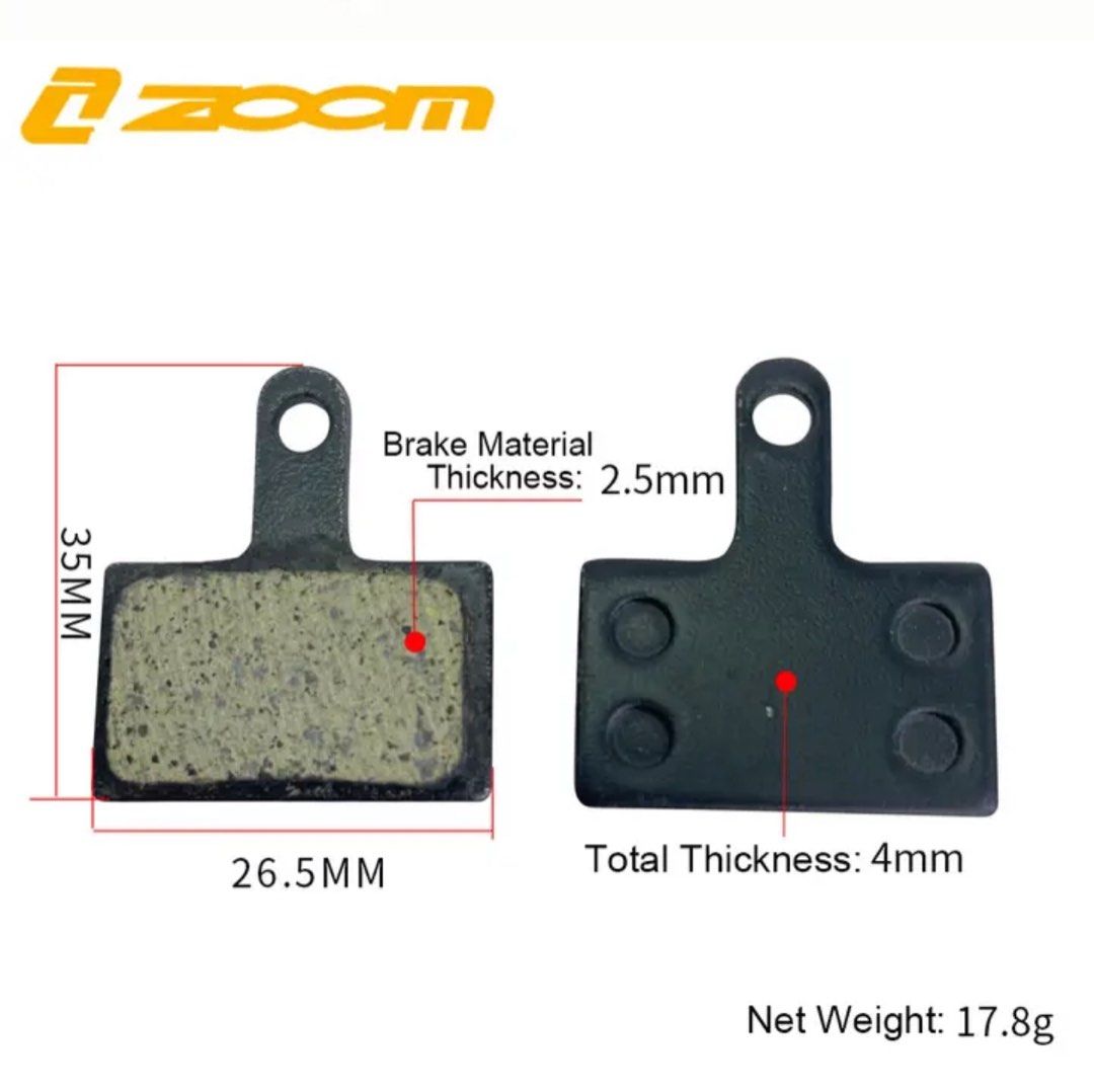 Brake Pads Zoom For Flat Mount Disc Brake Mechanical Caliper Line Cable DB 580 Road Bike