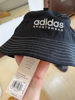 Brand New Adidas Black Classic Cotton Bucket Hat